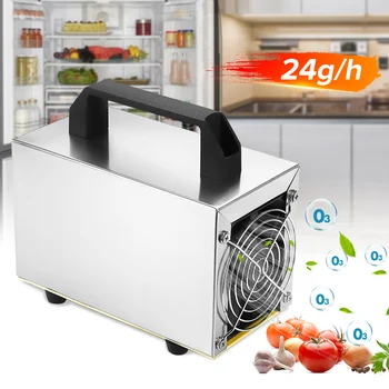 

24g/h Ozone Generator Iron shell Home Air Purifier For Home/Car Water Air Disinfection fruit vegetable fish tank Sterilization