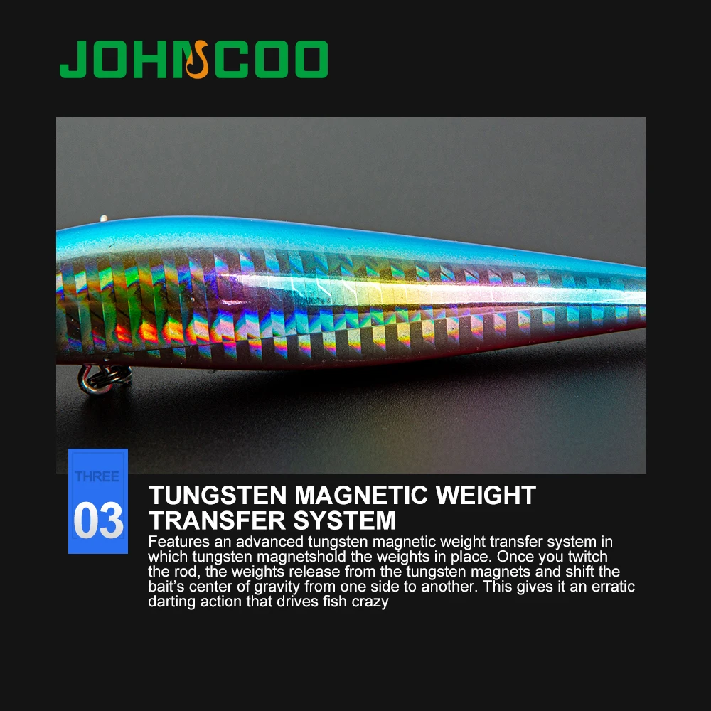 JOHNCOO 1 шт. Тонущая жесткая приманка в форме гольяна 105 мм 17 г для рыбной ловли