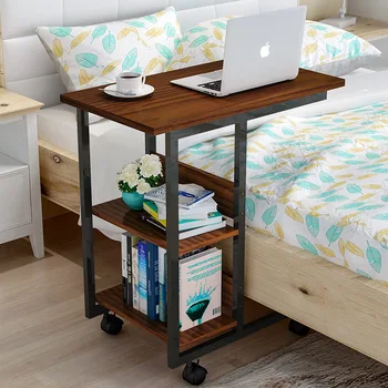 

Wood Removable Bedside Table Laptop Stand Computer Desk Computer Table With Wheels escritorio mesa ordenador biurko tafel W0502