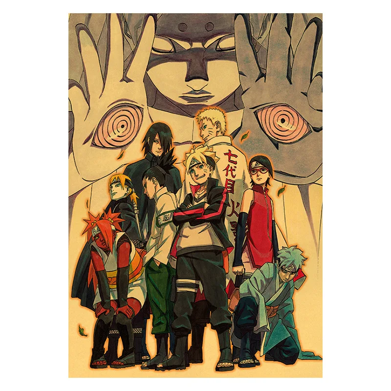 

Anime Naruto Kraft Poster Home Wall Sticker Decoration Painting Room Bedroom Picture Painting