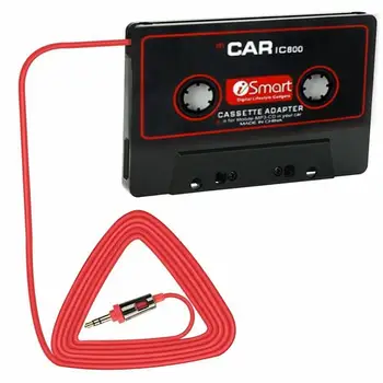 

3.5mm Jack Black Car Audio Cassette Tape Stereo Adapter IC880 For CD MP3/4 AUX High Quality Cassette Tape Adapter