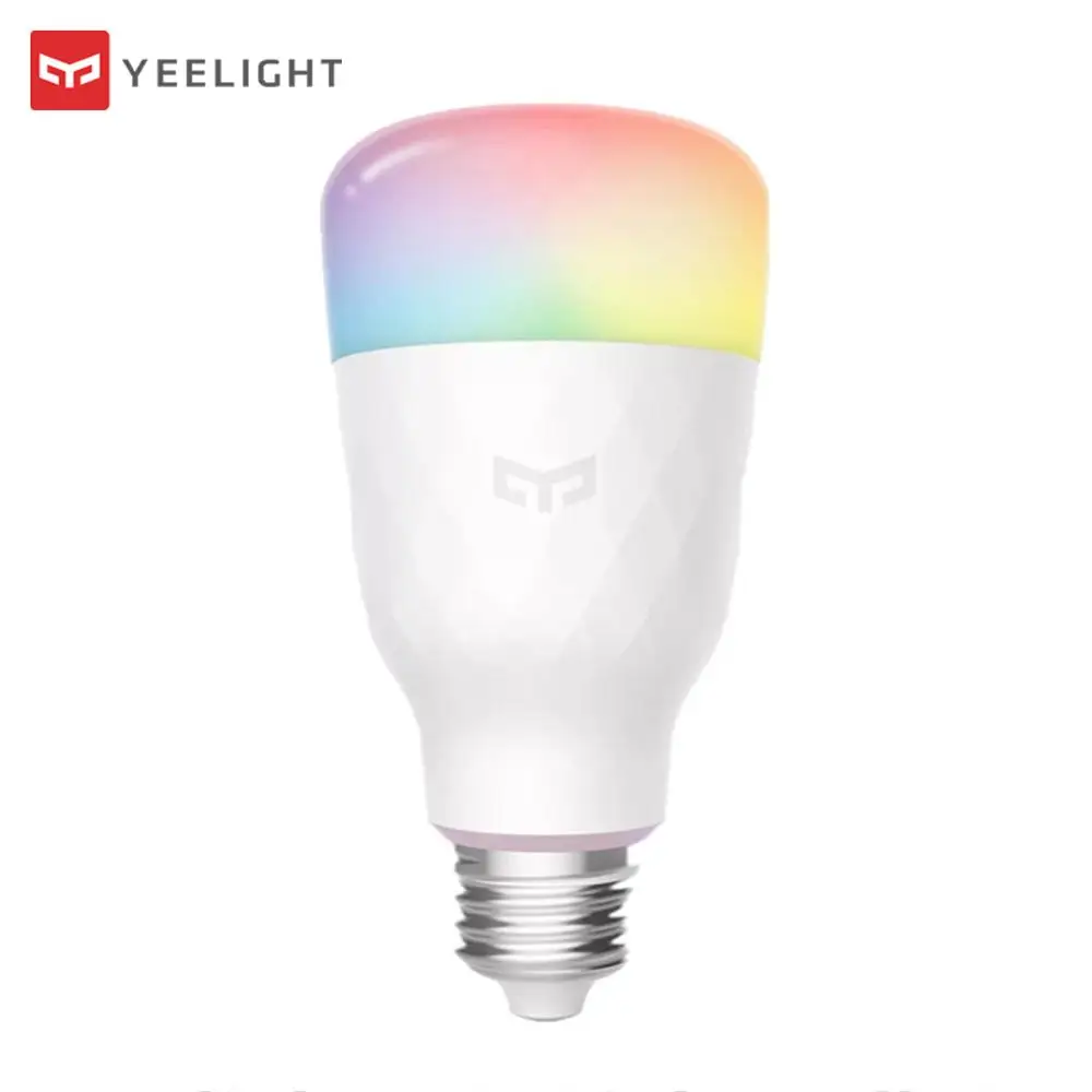 Английская версия для спортивной камеры Xiao mi Yeelight Смарт светодиодный лампы 1S Красочные 800 люмен 8,5 W E27 mi смарт-лампы работать с mi Home приложение Apple Homekit