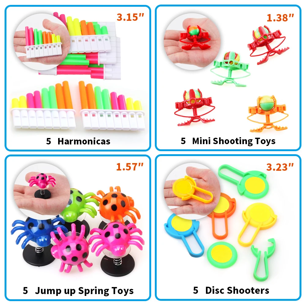 Amy&Benton Party Prizes,120PCS Party Bag Fillers Toys for Kids with Flying Glider,Children Birthday Party Favours Assorted Toy for Pinata,Carnival Prizes 