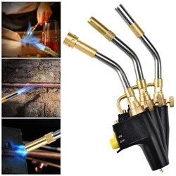 Chalumeau à souder au gaz Propane, outil de soudage, pistolet à flamme métallique, brasage, brûleur de soudure rapide, Kit de 4 pièces 