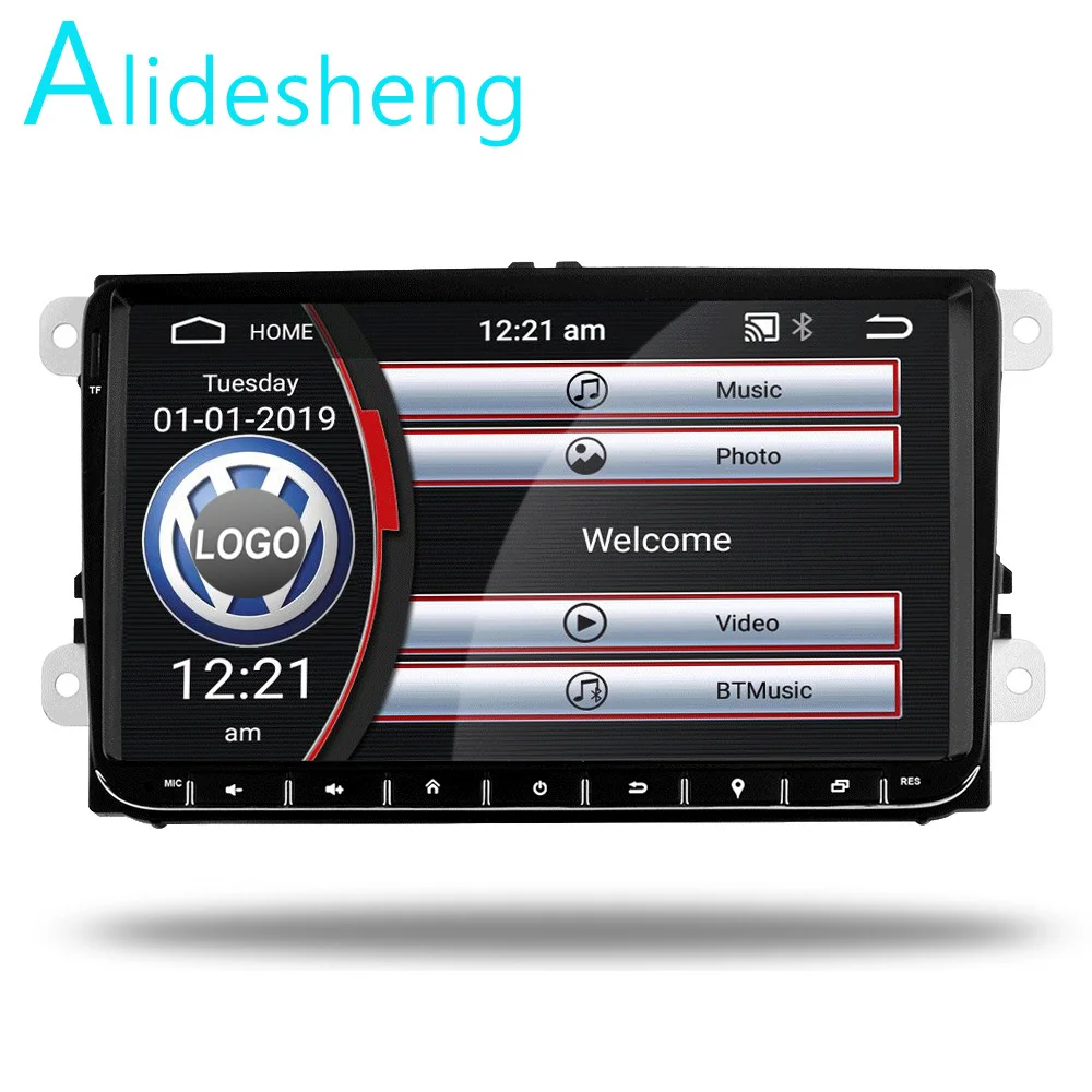

Android 9.0 Car Multimedia player 2Din Car For VW/Volkswagen/Golf/Polo/Tiguan/Passat/b7/b6/SEAT/leon/Skoda/Octavia Radio GPS RDS