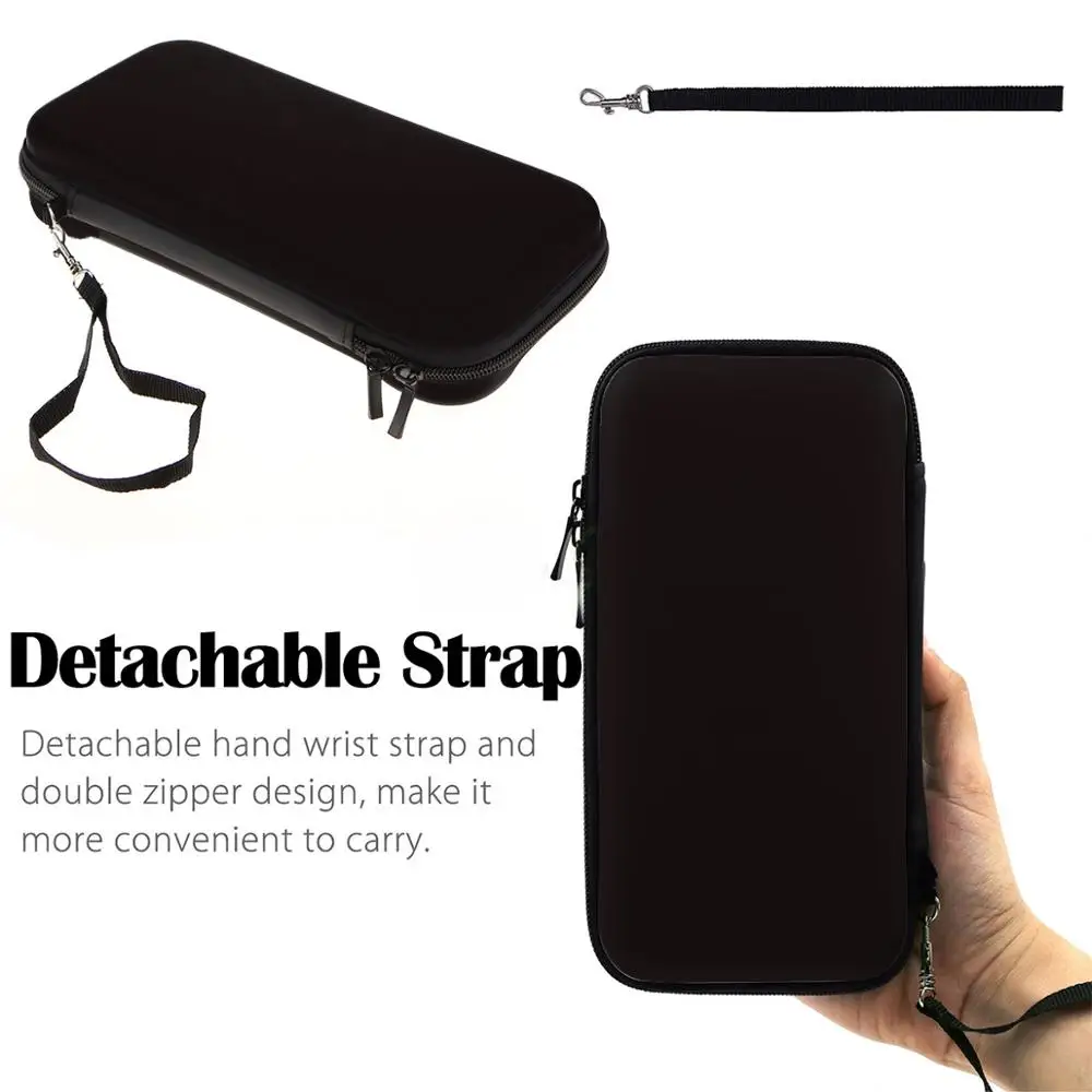 Чехол для Nintendo Switch жесткий защитный дорожный Прочный чехол с прозрачной