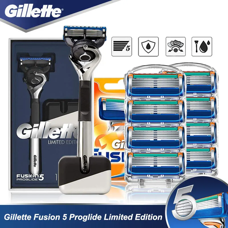 Gillette Fusion 5 ProGlide Straigtht Razor Machine For Shaving Safety Face Shaver