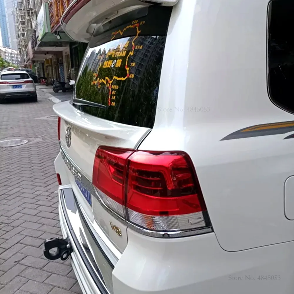 Для Toyota Land Cruiser FJ200 LC200 задний средний черный спойлер ABS пластиковый для кузова крыло губ белый спойлер автозапчасти