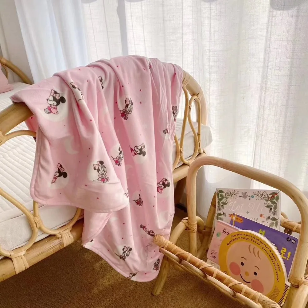 Disney розовый Детские Микки и Минни Маус Мышь супер пушистые Comforty Одеяло полотенца