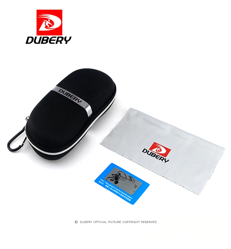 

DUBERY Glasses Case Packaging Carton Cloth bag polarized card