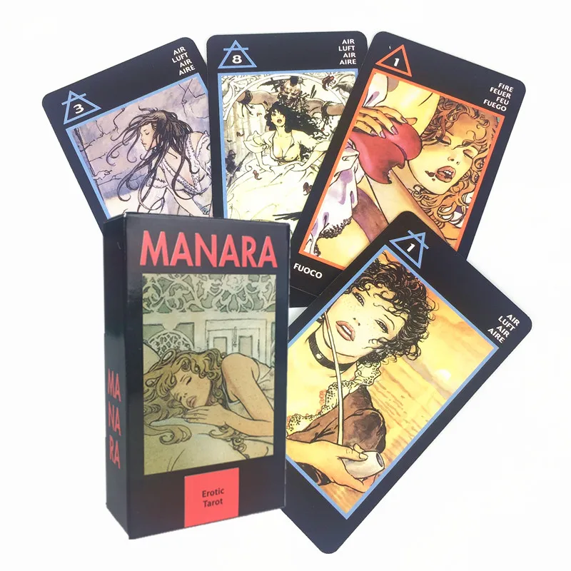2020 Высокое качество Новые карты Таро манара от Milo Manara PDF Guidebook игральные для