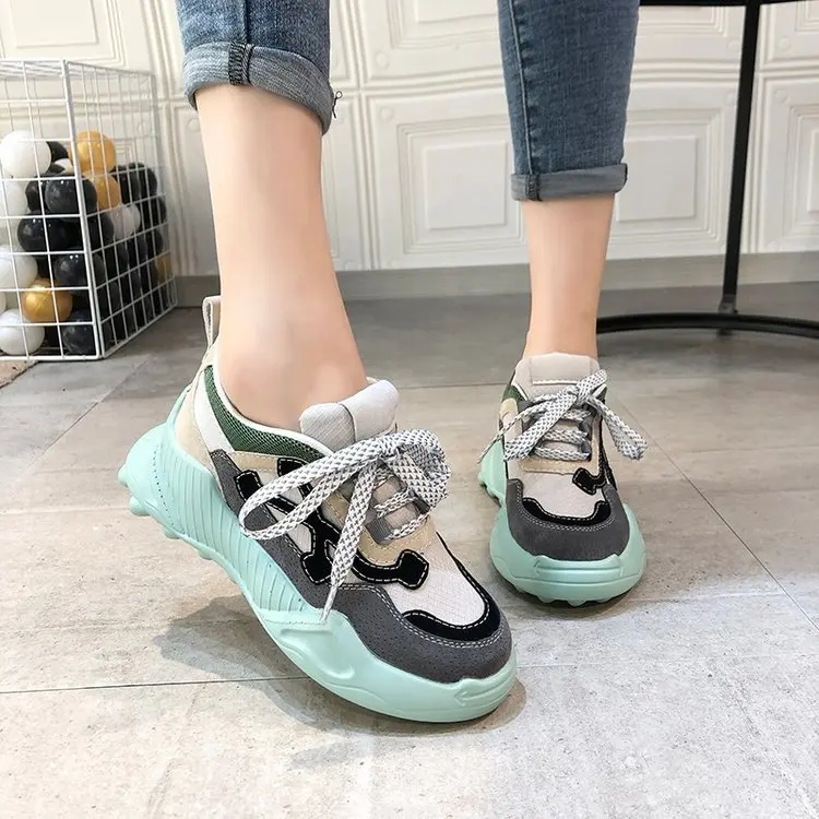 8Shoes Women's New Spring Net Red Fashion All-match Platform Casual Women's Shoes Sneakers