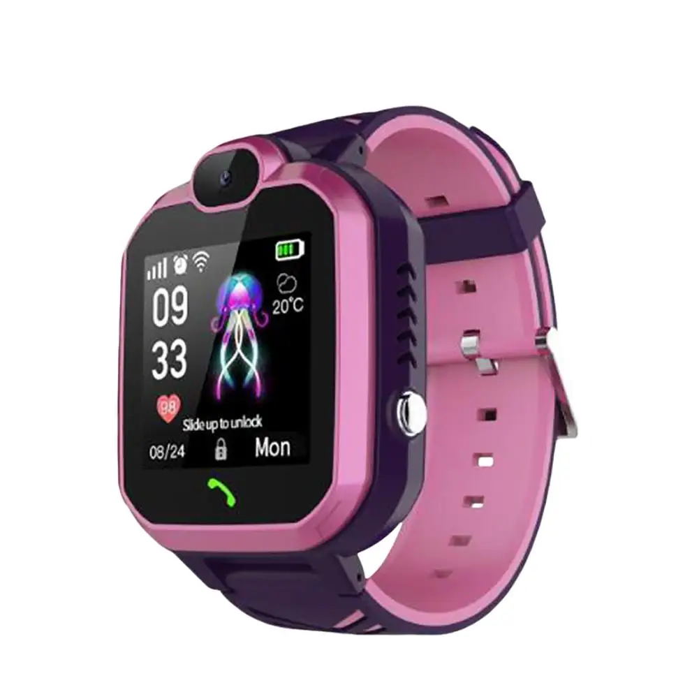 Pink Q13 умные детские часы с сенсорным экраном IP67 водонепроницаемые SOS позиционирование PK Q12 gps умные часы 4G для детей - Цвет: Pink