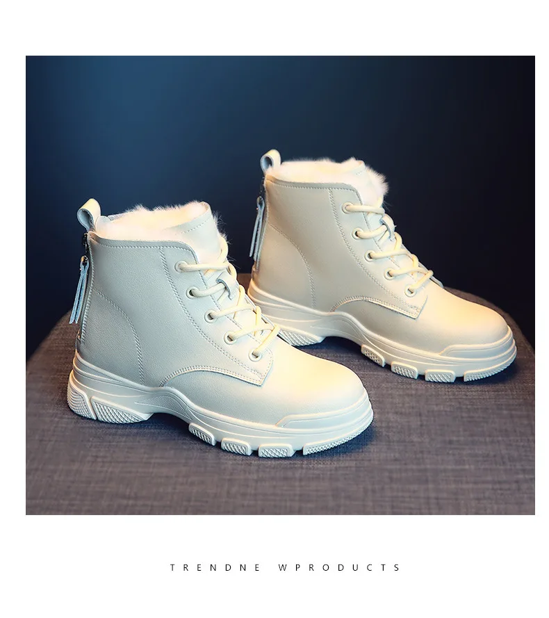 Ботинки; Bota Feminina; ; коллекция года; женская обувь; модные зимние Ботинки Martin; короткие модели из флиса и хлопка; толстая теплая обувь