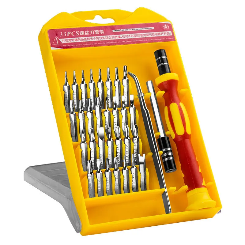 

32 in 1 Mini Mobile Unlock Open Fix Hand Tool Precision Screwdriver Bits Set For Laptop Cell Phone Repair