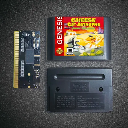 Игра-картридж Cheese Cat Astrophe - 16 бит MD для игровой консоли Sega Megadrive Genesis | Электроника