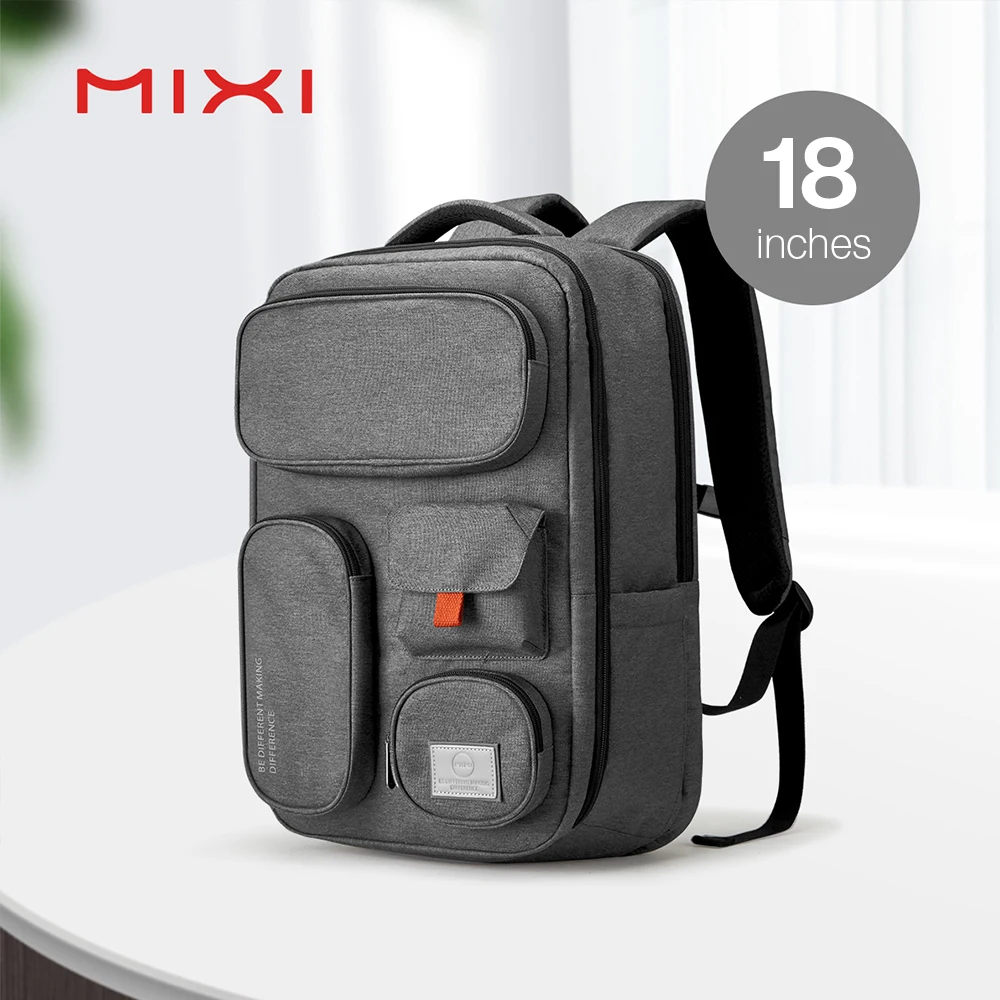 Mixi One Shoulder Backpack - Versatile Sling Bag for Men and Women - Crossbody, USB, and Fashionable for Cycling, Sports, Travel, and School