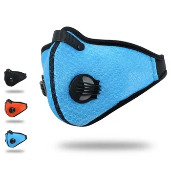 

Sports Riding Mask Windproof Dustproof Filters Outdoor Anti Fog Activated Carbon Face Cover Anti-Pollution Breathable Masks New