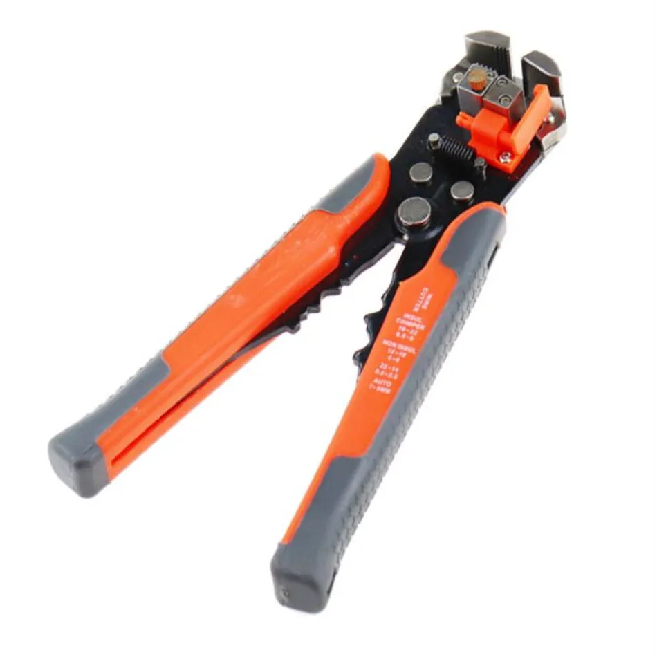 Orange HS-D2 5-в-1 проволока автоматический инструмент для зачистки кабеля резак Мультитул 8 дюймов зачистки провода инструмент обжимные плоскогубцы инструмент для обжимки кабеля - Color: Orange