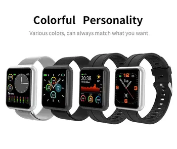 

Bluetooth bracelet built-in 8G memory Blood Pressure Monitor Waterproof Fitness Tracker Heart Rate Smart watch For Android IOS