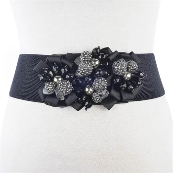 

2020 Luxury Brand Belts for Women Dress Accessories Belts Flower Buckle Four Seasons Available Elastic Belts