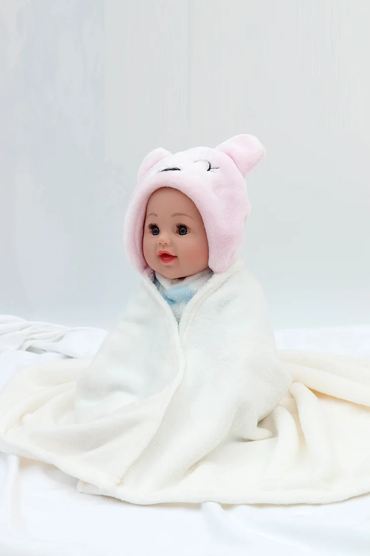 Высококачественное детское одеяло Bebe, Фланелевое, в форме животного, с капюшоном, мягкое, для новорожденных, пеленание, сумка для сна, детский халат с капюшоном