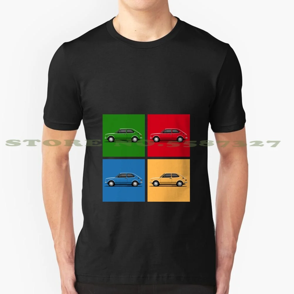 Mi Dibujo Del 127 Al Estilo Warhol Cool Design Trendy T-Shirt Tee Fiat 127 Warhol Coche Claico Dibujo Pintura Parcharis