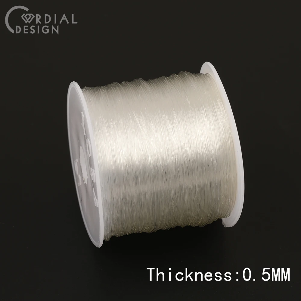 Cordial Design 0.5-1mm Elastic Thread For Jewelry Making/DIY Wire For Bracelets/Hand Made/Jewelry Cord String For Craft Making - cordial