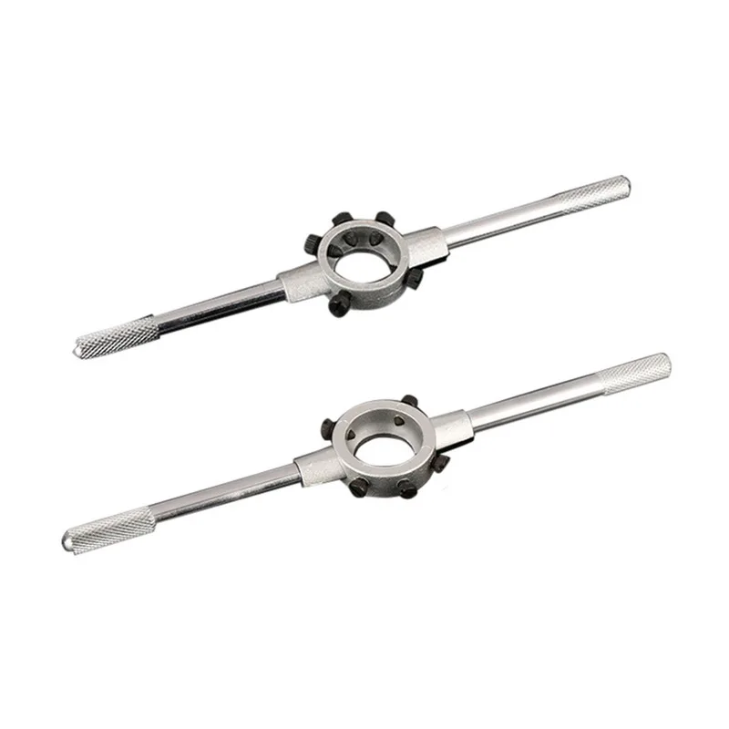 1-1/2" OD Die Stock Handle Wrench 3 Screw Round Die Holder 1-1/2" OD Die Stock Handle Wrench 3 Screw Round Die Holder