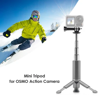 

Foldable Mini Monopod Tripod Selfie Stick Handgrip for DJI Osmo Action Camera for Outdoor Photo Taking Accessaries