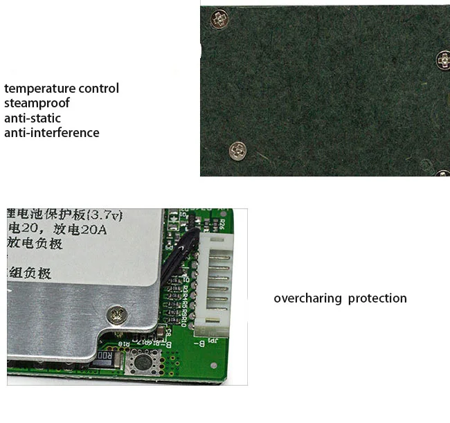 17S 64V 35A BMS 18650 Battery Lithium Li-ion Protection Board Common Port Short-circuit Overcharing Overdischaring Protection