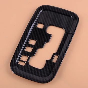 

beler Black Carbon Fiber Style Car Interior Gear Panel Cover Trim Fit For Jeep Wrangler JK 2011-2013 2014 2015 2016 2017 2018