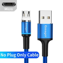 Магнитный кабель Micro USB Essager для IPhone samsung Android, кабель USB для быстрой зарядки, 3 м шнур, Магнитный адаптер зарядного устройства