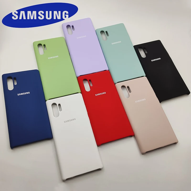 

Note 10 plus Case Samsung Galaxy Note 10+ Liquid Silicone Cover Protective Silky Soft-Touch Shell For samsung Note 10 plus case