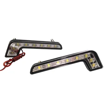 

2 X Daytime Running Light 8 LED Whtie Super Bright Light Stripe Fog Light Car Lighting 8 LED Car Accessories