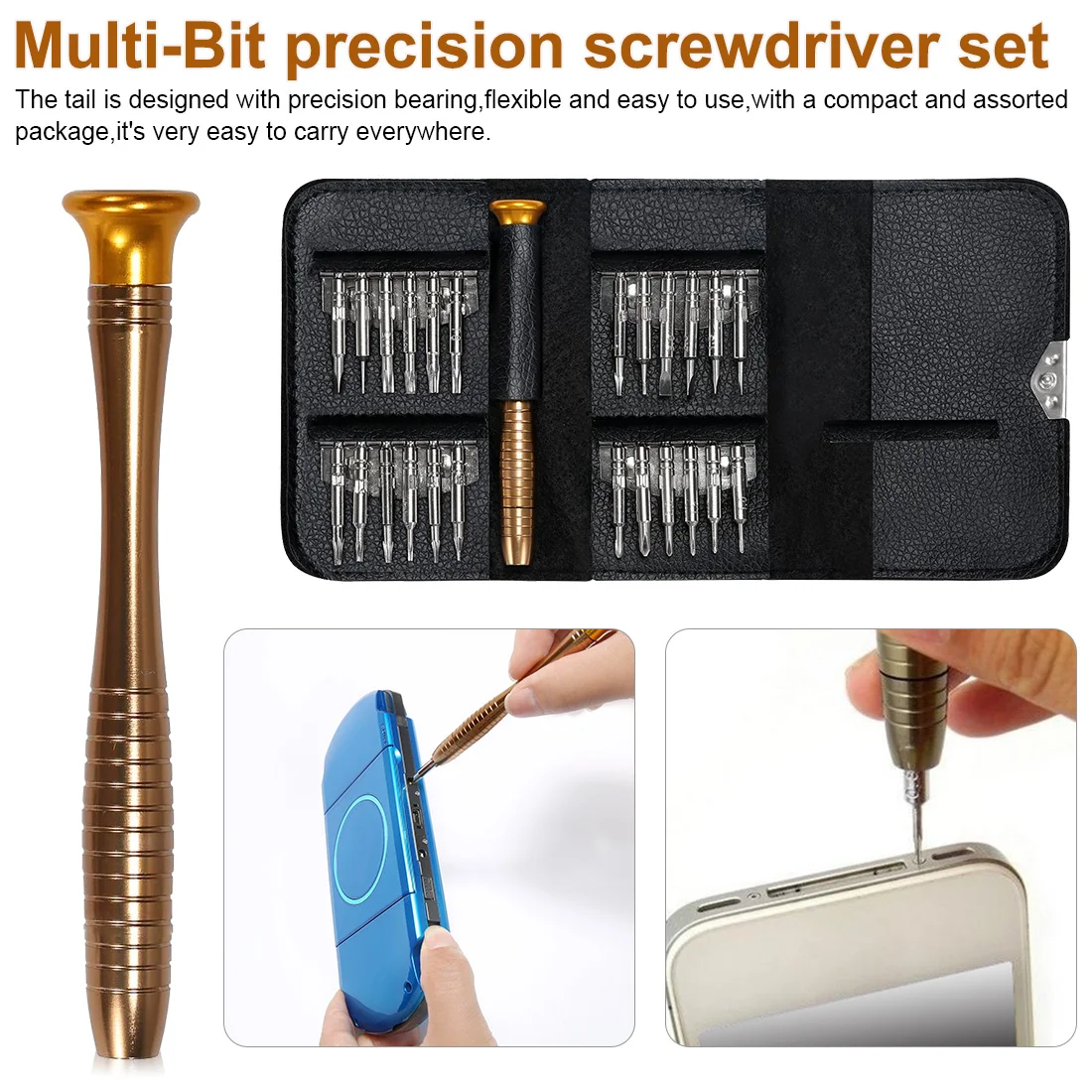 

25 in 1 Multi-Bit Precision Torx Screwdriver Set Tool For Cell Phone Camera Watch Repair Tool Screwdriver For Phones Computers