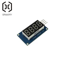 TM1637 светодиодный модуль дисплея 7 сегментный 4 бита 0,36 дюймов часы красный анод цифровая трубка четыре последовательных платы водителя пакет