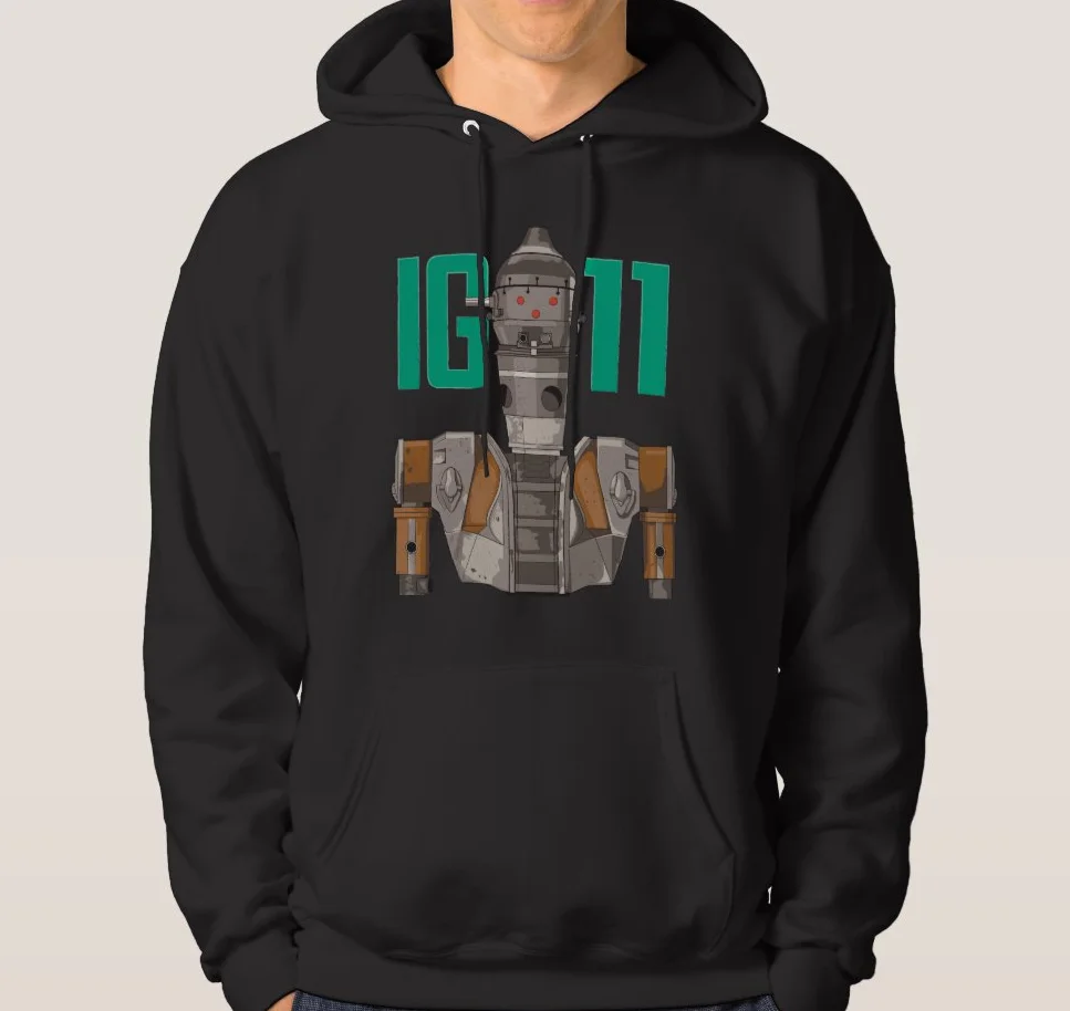 IG-11 толстовка унисекс с капюшоном с рисунком