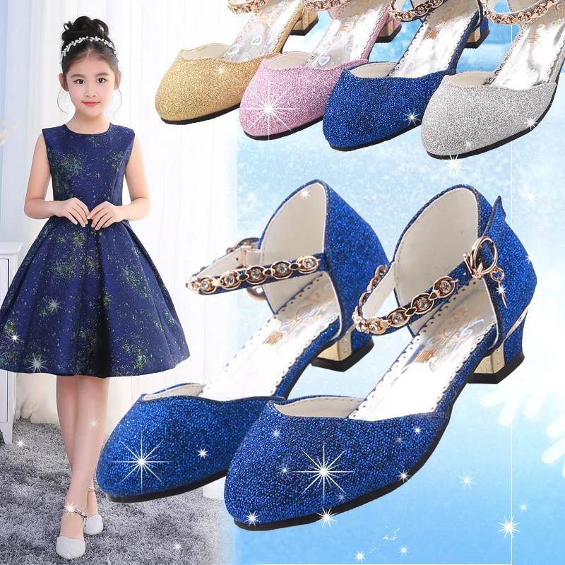 

Girls Shoe2019 New Style Children's Shoes Children High Heel Shoes Korean-style Princess Princess Shoes Ki