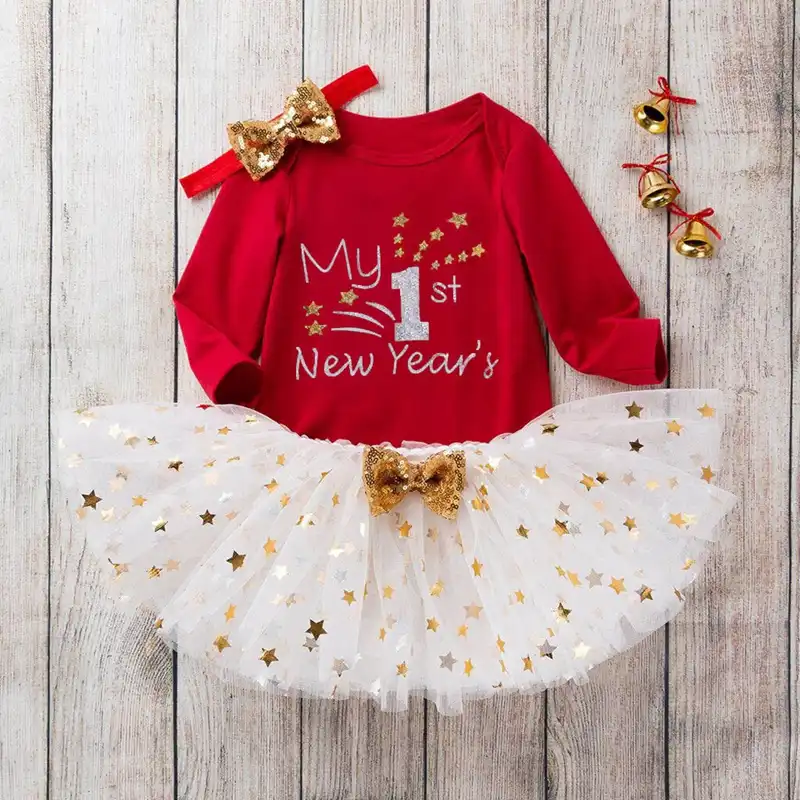 my first new year baby girl outfit