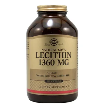 

Free shipping Solgar Lecithin 1360 mg 250 softgels