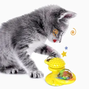 

pet cat toy Rotate Windmill cat toys ball scratch face cat scatcher relieve boredom