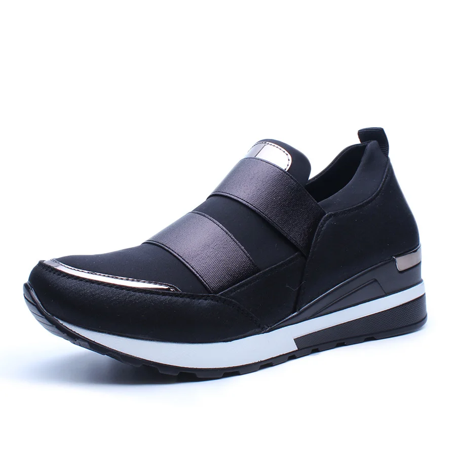Women Sneakers Fashion Platform Casual Women Flats Shoes Round Toe Platform Loafers Ladies shoes Slip On Breathable  P19 (3)