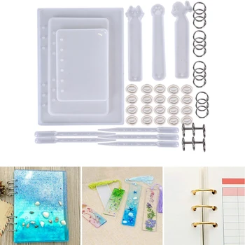

45Pcs/1pc Bookmarks Shaped Silicone Mold For UV Resin Epoxy Resin For Handmade Jewelry DIY Mix Bookmark Notebook Resin Mold