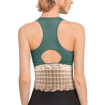 

Brace Support Belt Care Decompression Back Relief Waist Traction Backache Heat Therapy Pain Massager Bone Health Care Tool