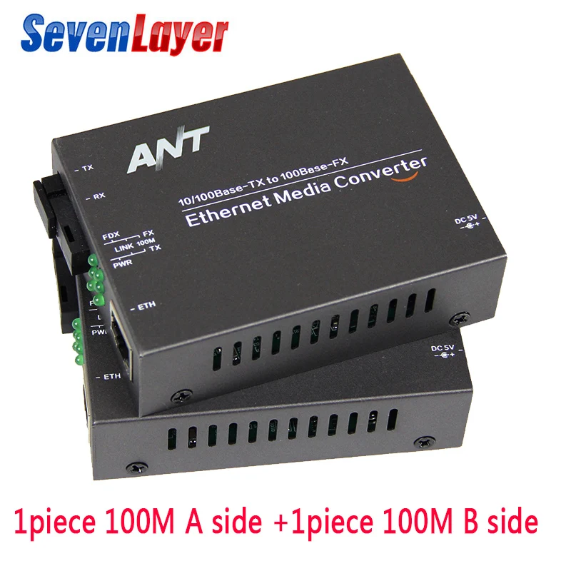 Медиаконвертер оптоволоконный к rj45 UTP 10/100M 1310/1550 волоконно-ethernet коммутационное