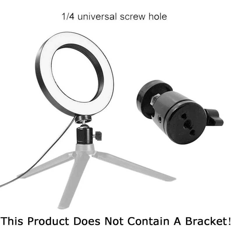 6,3 ''/10,2'' Диммируемый светодиодный кольцевой светильник для студийной камеры Фото-телефон видео светильник кольцевой светильник кольцо заполняющий светильник для Youtube Live Show