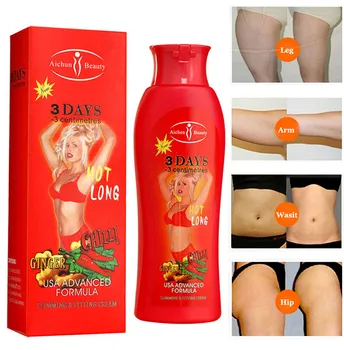 

200ml Hot Chilli & Ginger Slimming Cream Fast Lose Weight Burn Fat dissolve fat skin smoother 2019 new