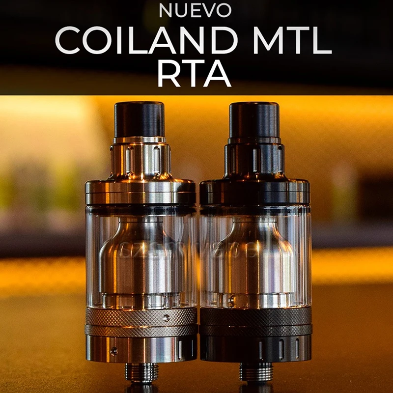 Атомайзер Coiland MTL RTA 22 мм SS 316 4 мл емкость одна катушка воздушный поток