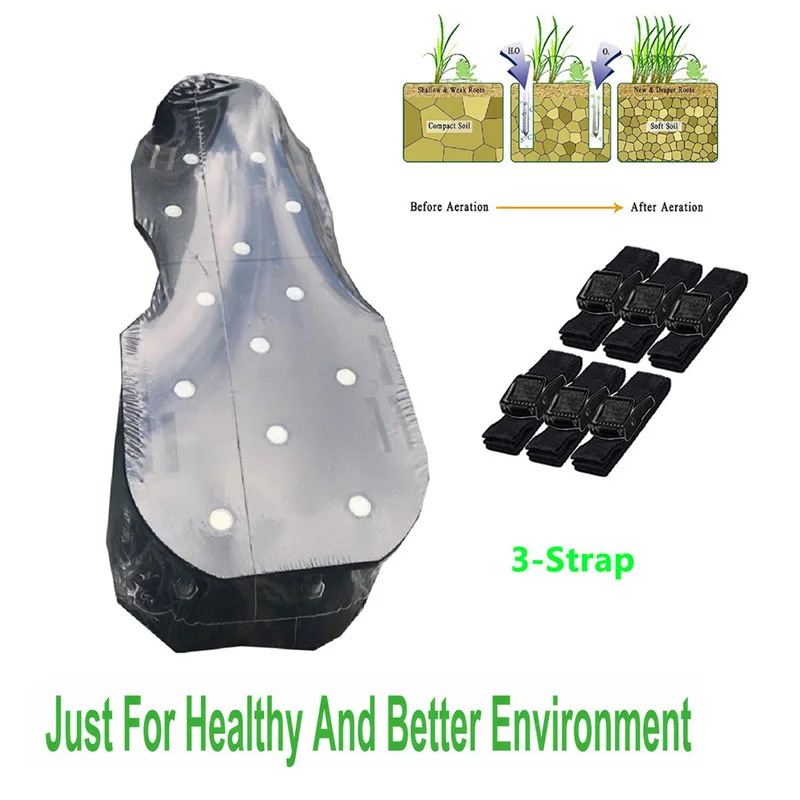 Аэратор для сада и газона сандалии с шипами пара зеленых шипов травы свободные